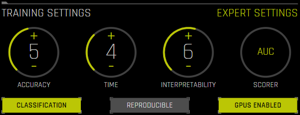 Accuracy, Time, and Interpretability Knobs