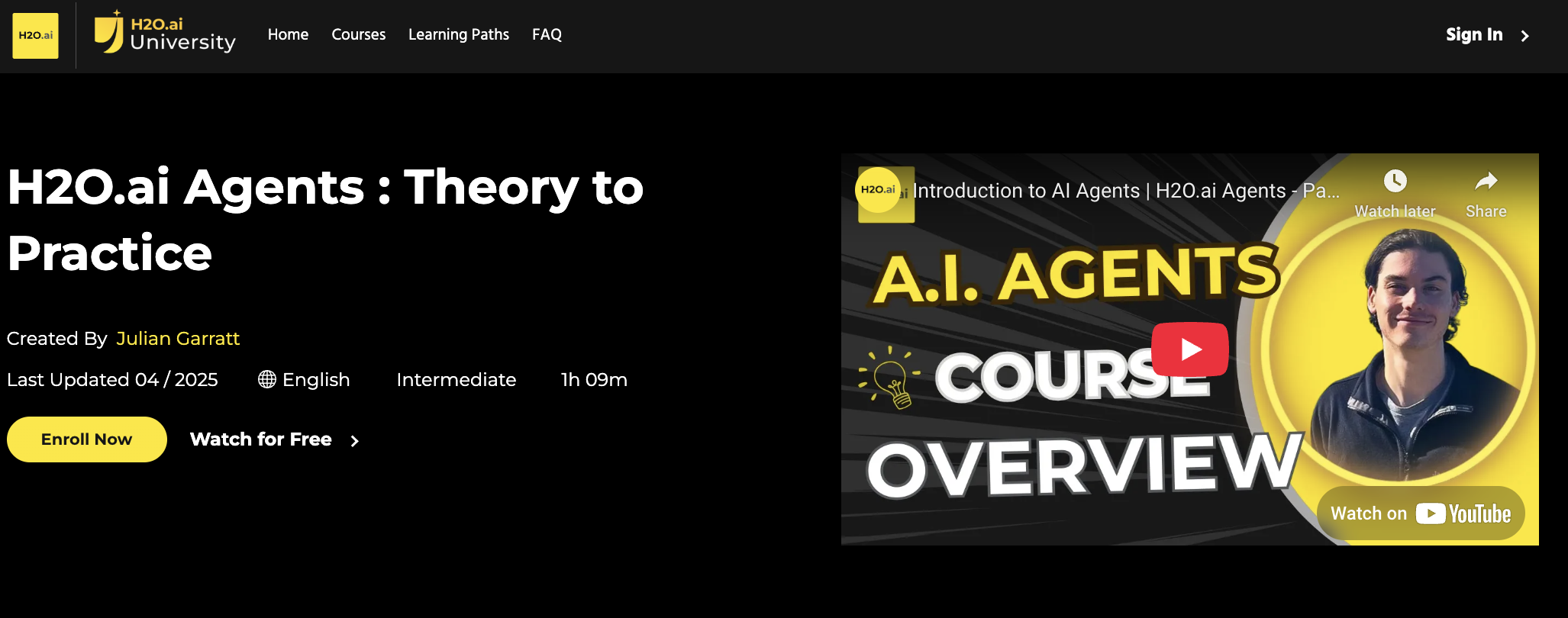 H2O AI Agents Theory to Practice