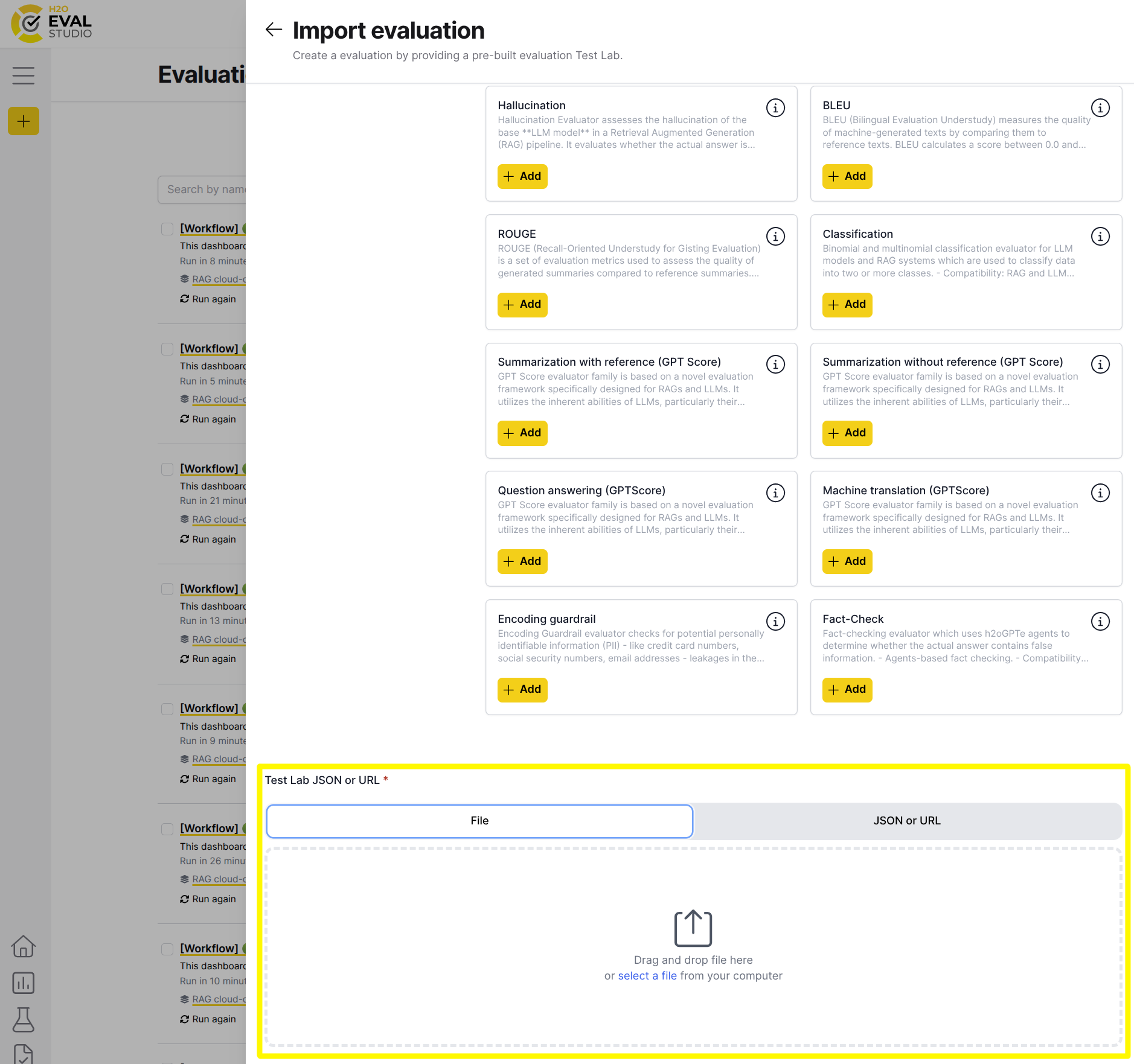 Import evaluation