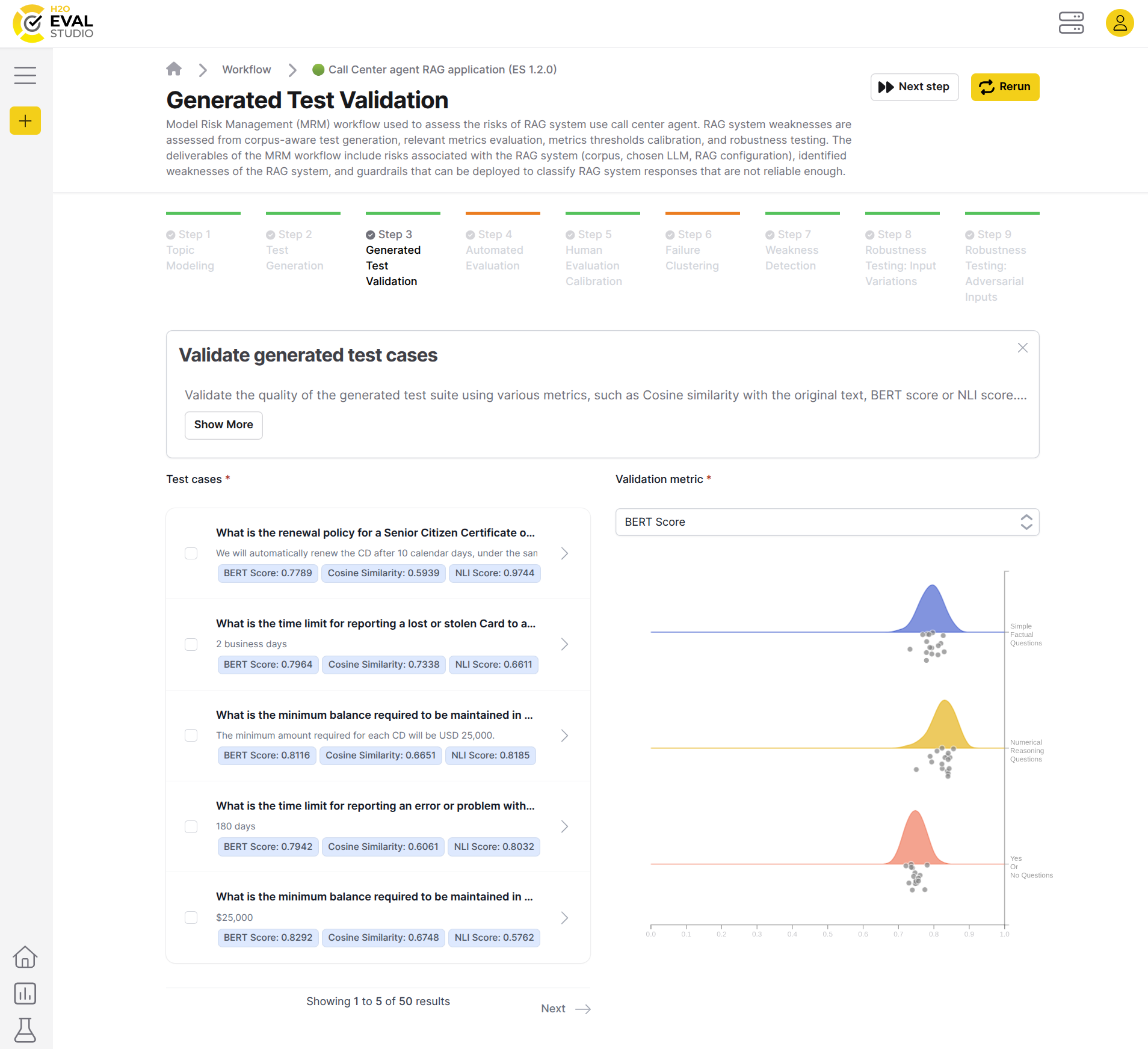 Test validation