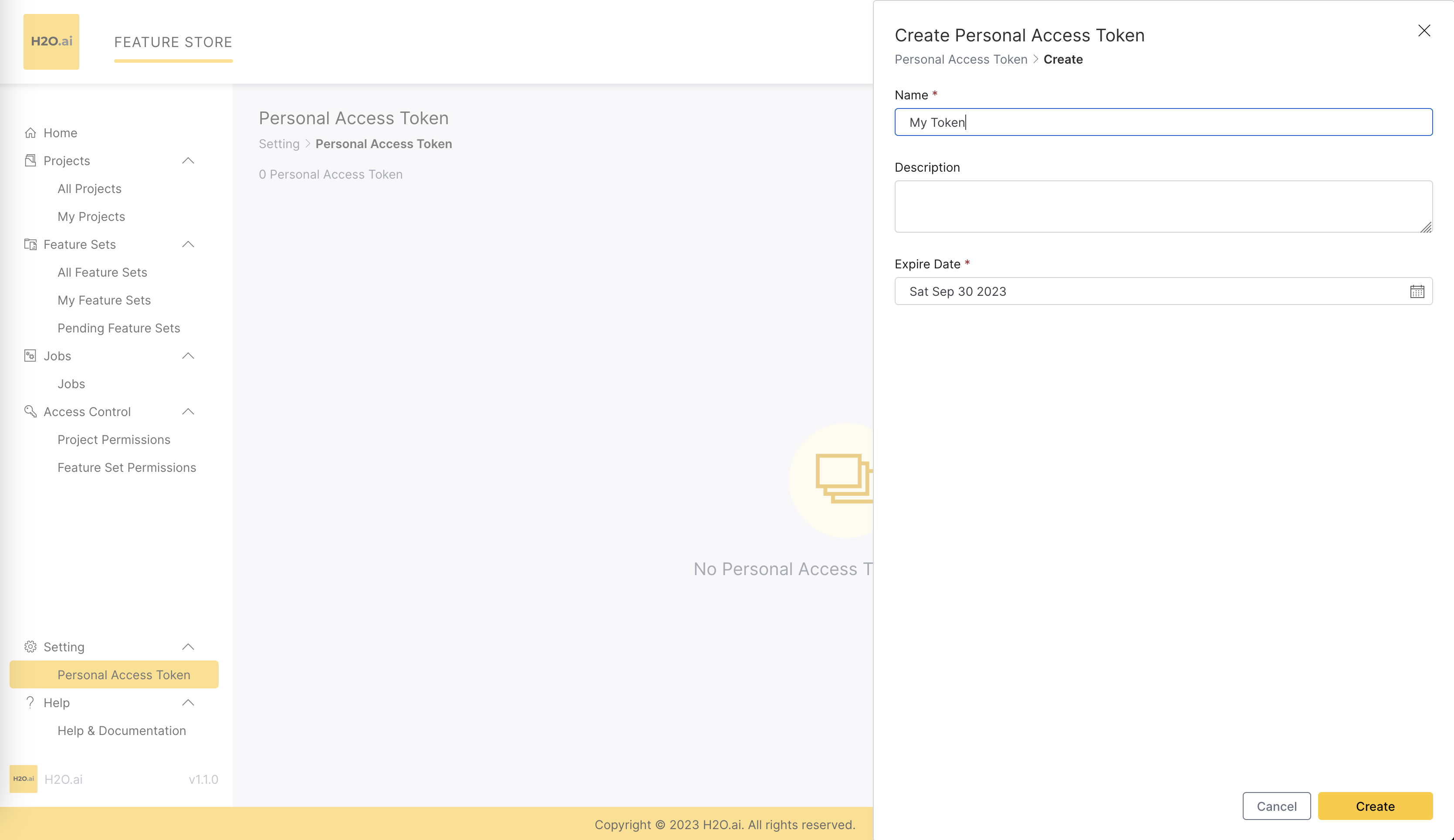Generate Personal Access Token