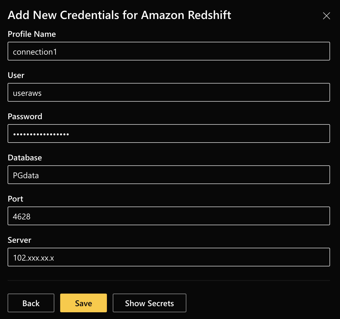 import-redshift-data