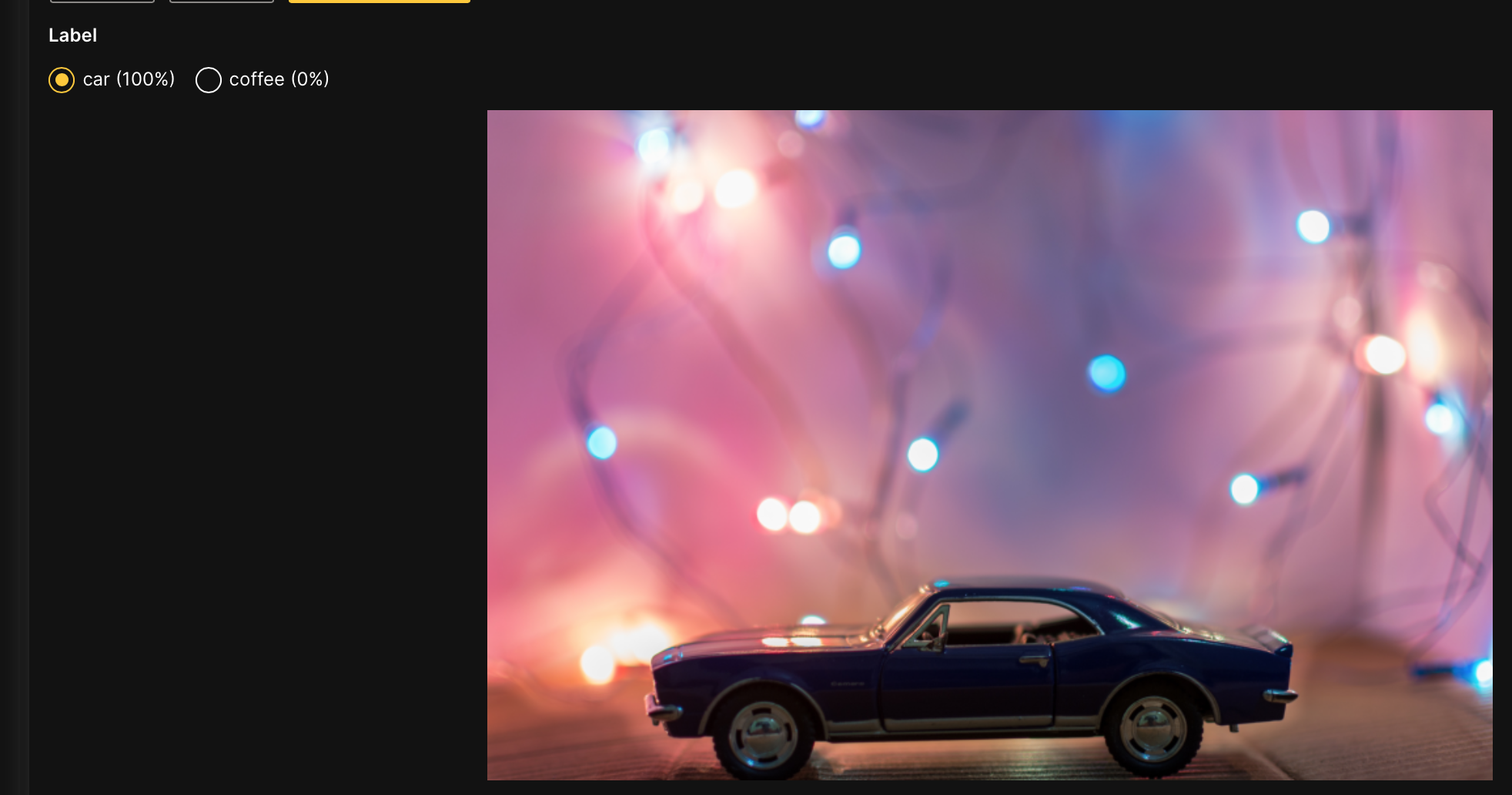 Annotating the images panel