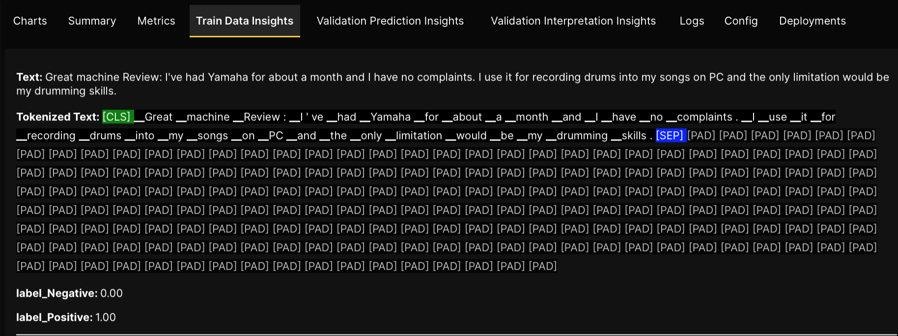Train data insights