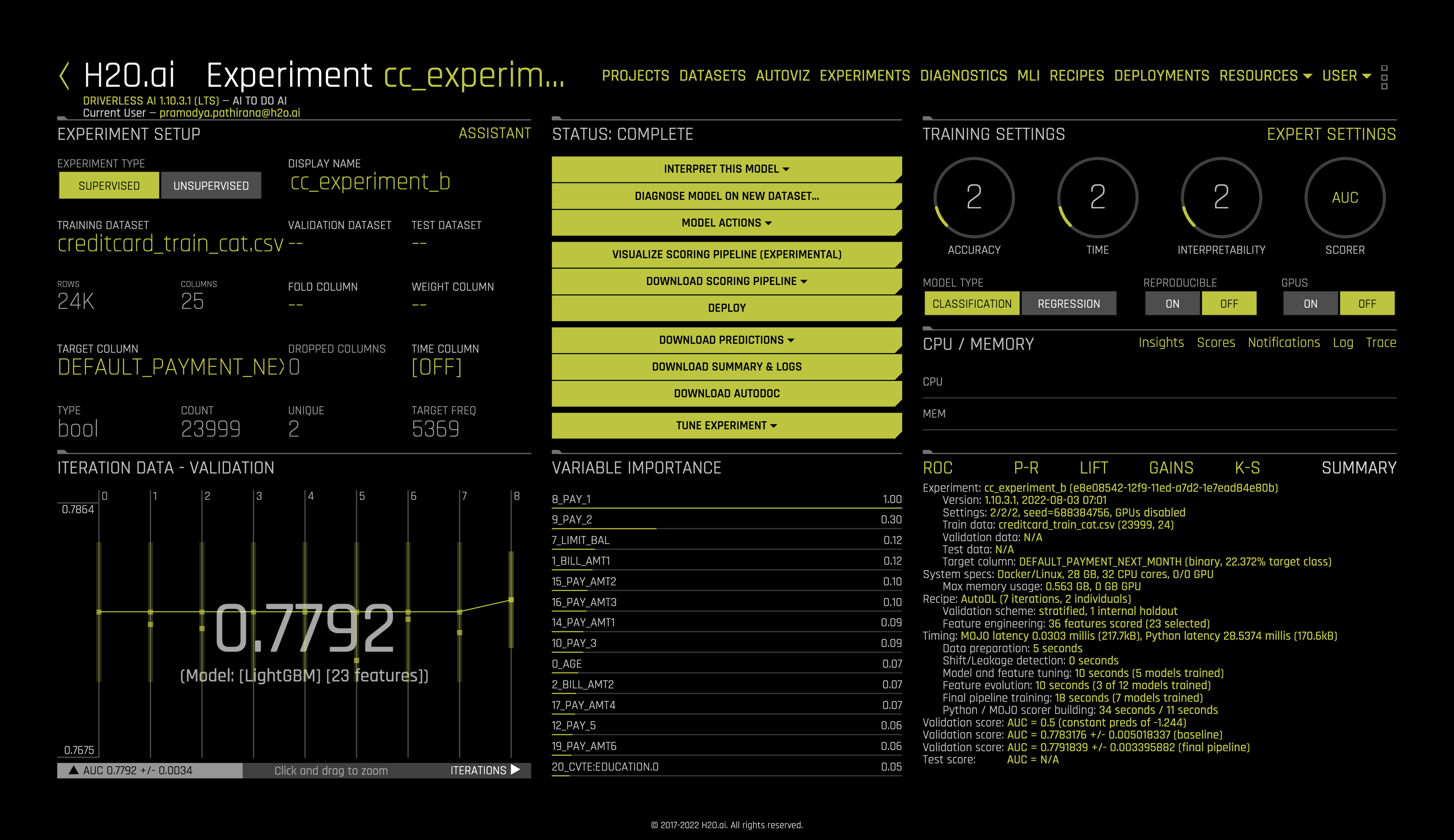 A/B Test deployment experiment B