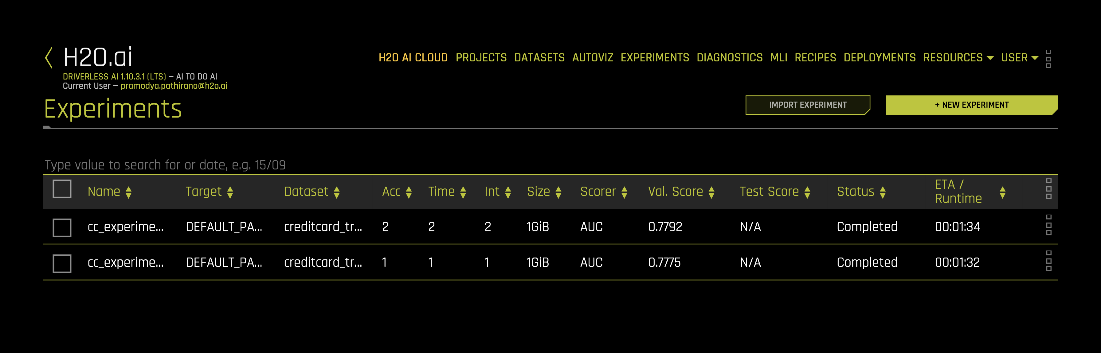 A/B Test deployment experiments
