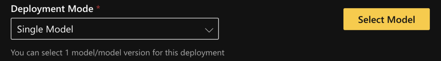 Deployment mode
