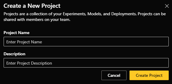 New project