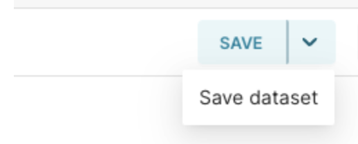 Save as dataset