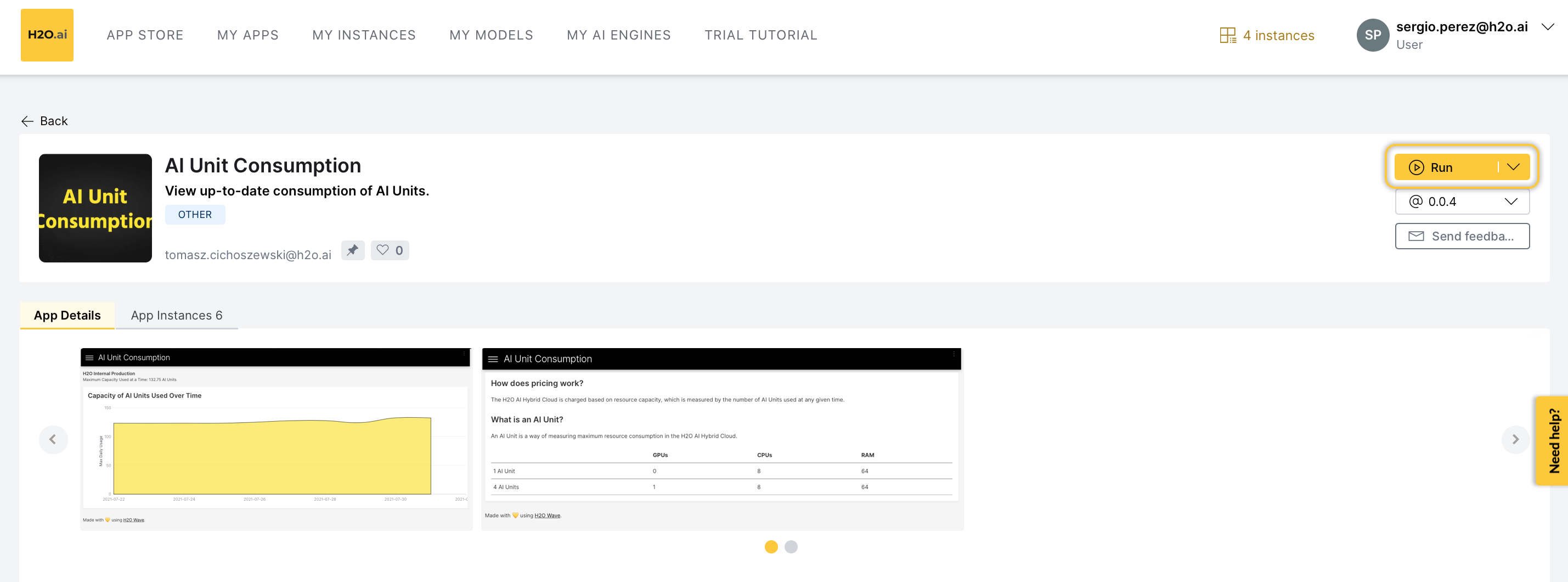 h2o-sample-home-page