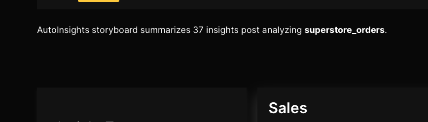 Generated insights