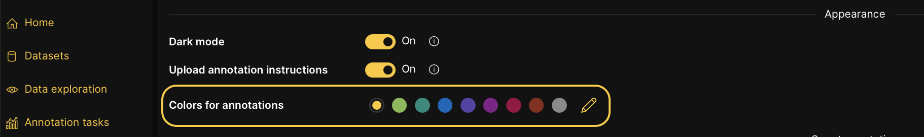default color pallet