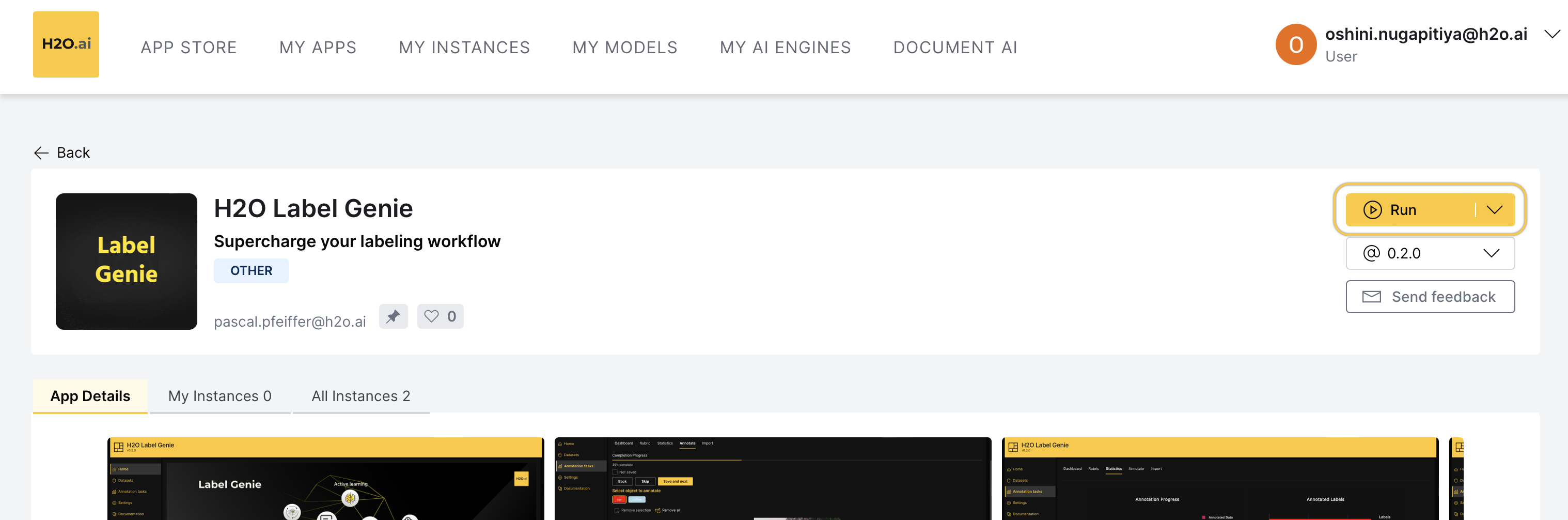 H2O Label Genie Home Page